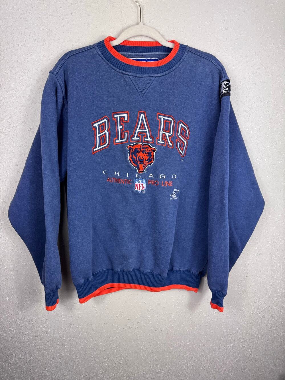 Vintage 1990's Chicago Bears NFL Pro Line Crewneck by Logo Athletic Size Large